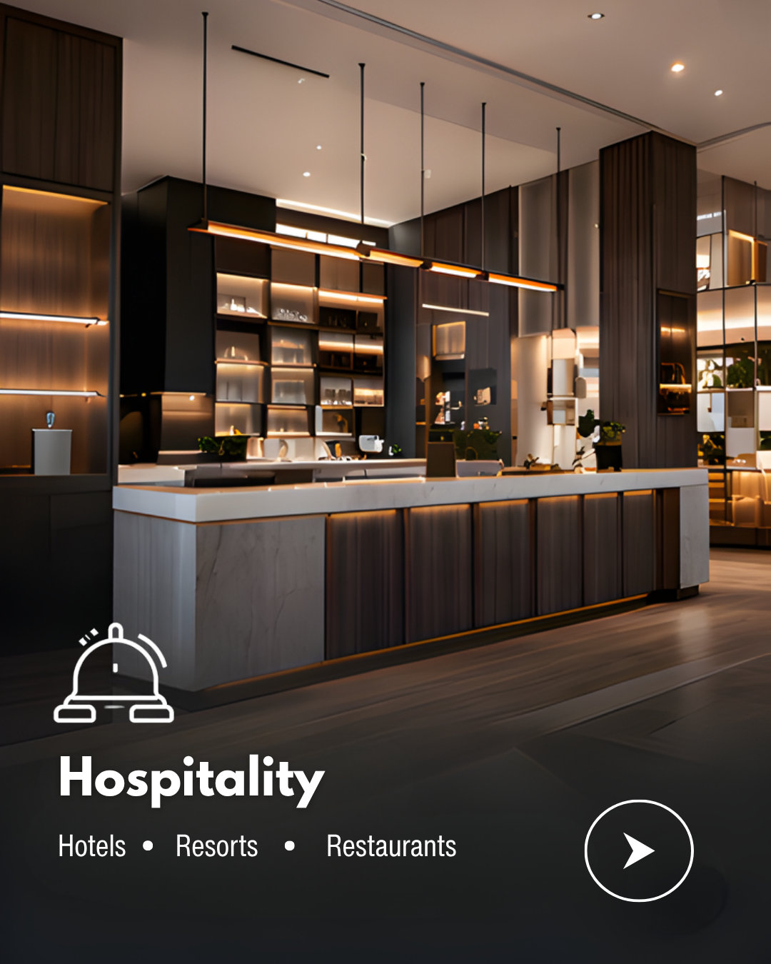 Hospitality — hotels, resorts, restaurants
