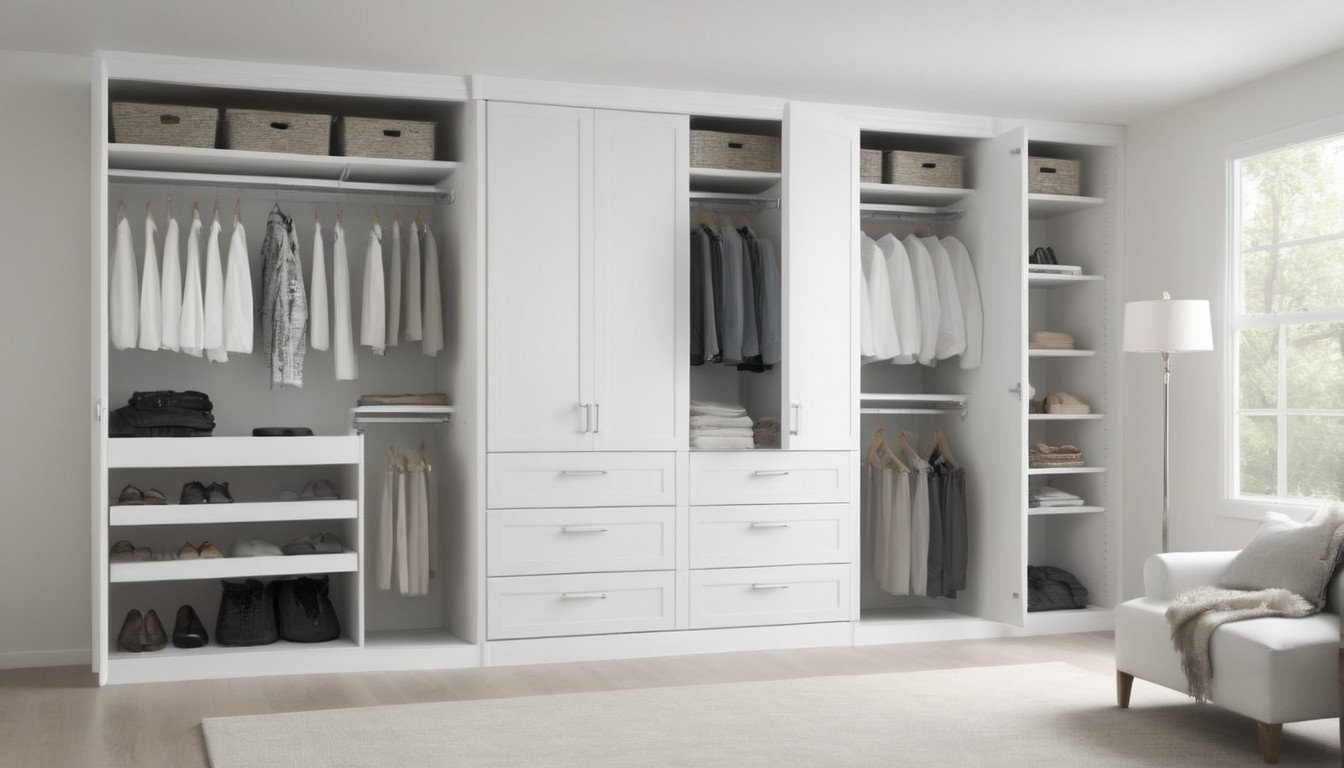 Sanctuary Closets reach-in closet